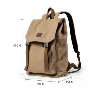 Men and women computer backpack leisure shoulder travel canvas college student junior high school student schoolbag Custom wholesale