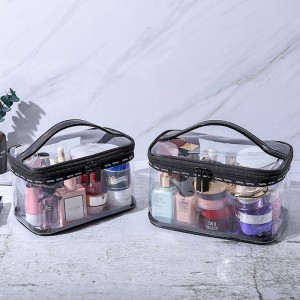 Sac cosmétique transparent étanche personnalisé