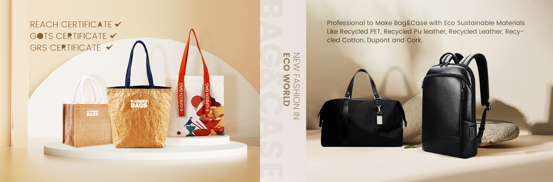 Professional manufacturer of customized bags and cases.