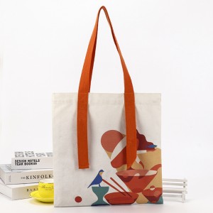 Sustainable natural cotton tote bag customization