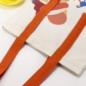 Sustainable natural cotton tote bag customization