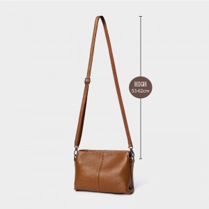 Soft leather diagonal bag for women