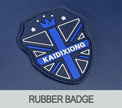 rubber badge